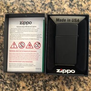 Zippo Black Windproof Lighter